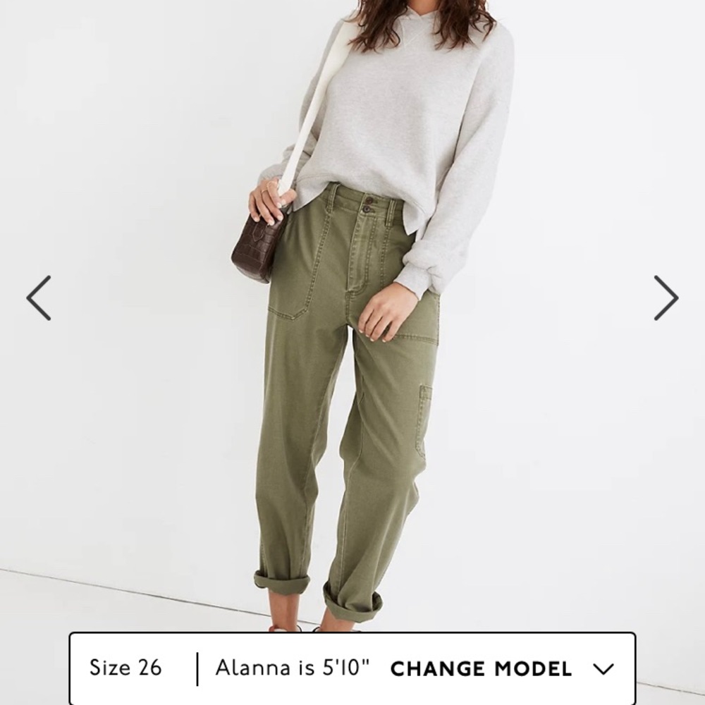 Madewell military straight pant